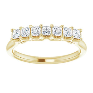 14K White/Rose Gold 3/8 CTW Natural Diamond Anniversary Band