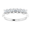 14K White/Rose 3/8 CTW Natural Diamond Anniversary Band