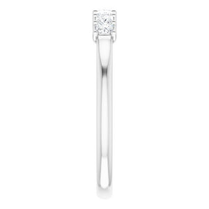 14K White/Rose Gold 3/8 CTW Natural Diamond Anniversary Band