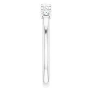 14K White/Rose Gold 3/8 CTW Natural Diamond Anniversary Band