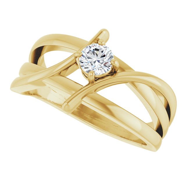 14K White Gold Natural Diamond Ring – Elegant Everyday Style