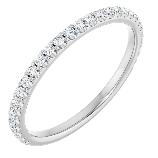 14K White 1/4 CTW Natural Diamond Anniversary Band