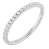 14K White Gold 1/4 Carat Natural Diamond Anniversary Ring