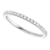 14K White Gold 1/4 Carat Natural Diamond Anniversary Ring