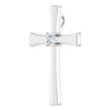 14K Rose Natural Morganite Cross Pendant