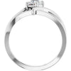 14K White Gold Natural Diamond Ring – Elegant Everyday Style