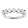 14K White Gold Diamond Anniversary Band – 3/4 CTW Elegance