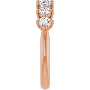14K White Gold 3/4 CTW Natural Diamond Anniversary Band – Elegant Design