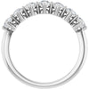 14K White Gold Diamond Anniversary Band – 3/4 CTW Elegance