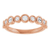 14K Rose 1/2 CTW Natural Diamond Anniversary Band