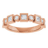 14K Rose 1/2 CTW Natural Diamond Anniversary Band