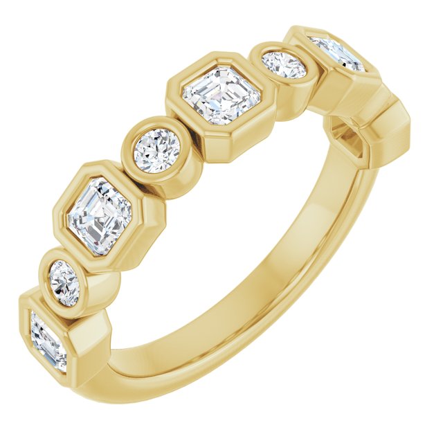 14K Rose 1/2 CTW Natural Diamond Anniversary Band