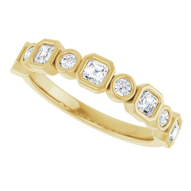 14K Rose 1/2 CTW Natural Diamond Anniversary Band