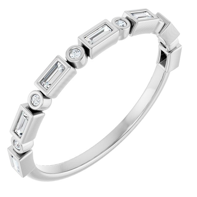 14K Rose 1/2 CTW Natural Diamond Anniversary Band