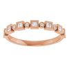 14K Rose 1/2 CTW Natural Diamond Anniversary Band