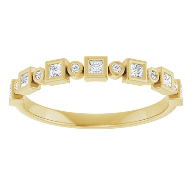 14K Rose 1/2 CTW Natural Diamond Anniversary Band