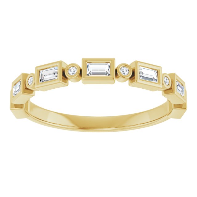 14K Rose 1/2 CTW Natural Diamond Anniversary Band