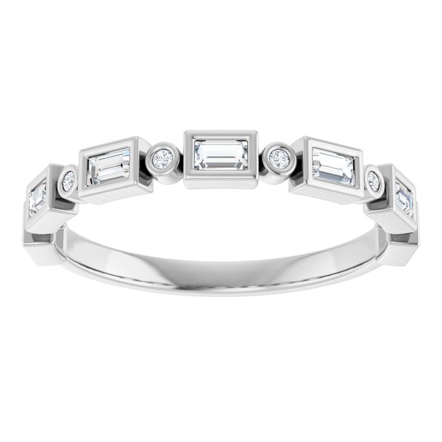 14K Rose 1/2 CTW Natural Diamond Anniversary Band