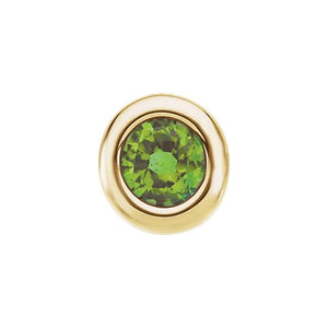 Imitation Birthstone Pendant with Garnet and More in 14K Gold