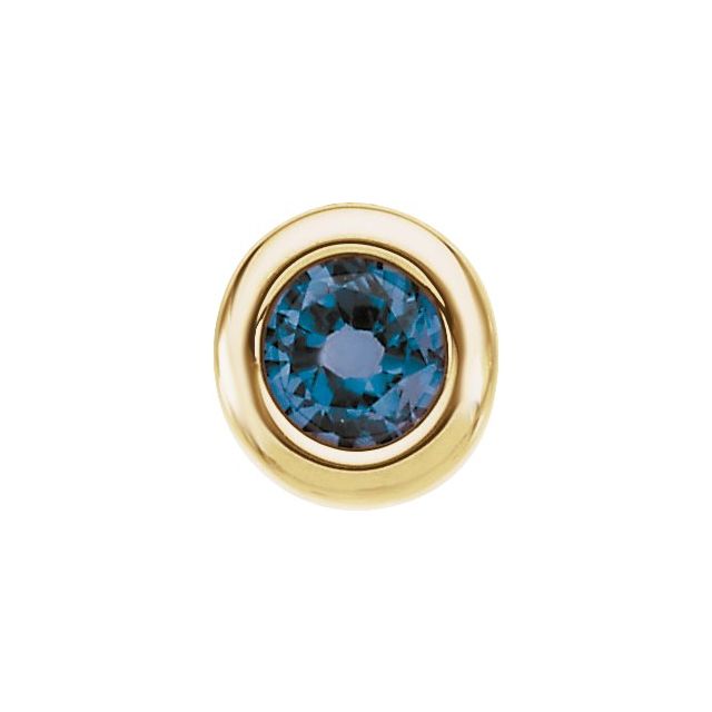 Imitation Birthstone Pendant with Garnet and More in 14K Gold