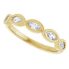 14K Rose 1/4 CTW Natural Diamond Anniversary Band