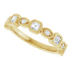 14K Rose 3/8 CTW Natural Diamond Anniversary Band