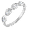 14K Rose 1/4 CTW Natural Diamond Anniversary Band