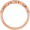 14K Rose Gold 1/4 CTW Marquise Diamond Anniversary Band