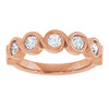 14K Rose 1/4 CTW Natural Diamond Anniversary Band