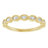 14K Rose 1/4 CTW Natural Diamond Anniversary Band