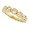 14K Rose 1/4 CTW Natural Diamond Anniversary Band