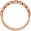 14K Rose Gold 1/4 CTW Marquise Diamond Anniversary Band