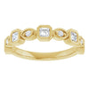 14K Rose 3/8 CTW Natural Diamond Anniversary Band