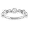 14K Rose 3/8 CTW Natural Diamond Anniversary Band