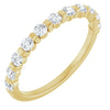 14K Rose 5/8 CTW Natural Diamond Anniversary Band