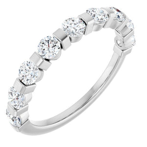 14K Rose Gold Asscher-Cut Diamond Anniversary Ring with 5/8 CTW Natural Diamonds