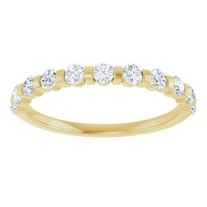 14K Rose Gold Asscher-Cut Diamond Anniversary Ring with 5/8 CTW Natural Diamonds