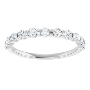 14K Rose Gold Asscher-Cut Diamond Anniversary Ring with 5/8 CTW Natural Diamonds