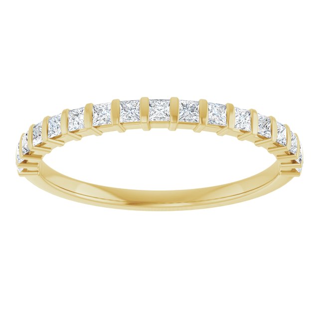 14K Rose 5/8 CTW Natural Diamond Anniversary Band