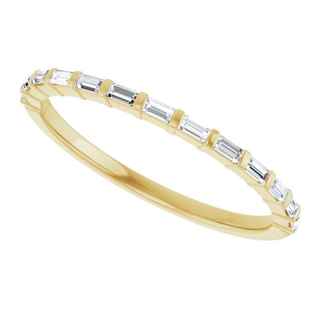 14K Rose 5/8 CTW Natural Diamond Anniversary Band