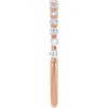 14K Rose Gold 5/8 CTW Asscher-Cut Diamond Anniversary Ring