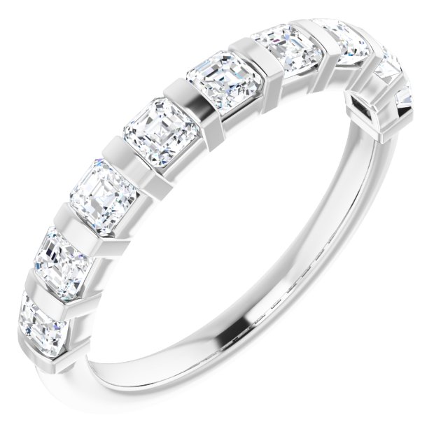 14K Rose 5/8 CTW Natural Diamond Anniversary Band