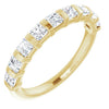 14K Rose 5/8 CTW Natural Diamond Anniversary Band