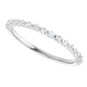 14K Rose Gold Asscher-Cut Diamond Anniversary Ring with 5/8 CTW Natural Diamonds