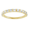 14K Rose 5/8 CTW Natural Diamond Anniversary Band