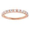 14K Rose 5/8 CTW Natural Diamond Anniversary Band