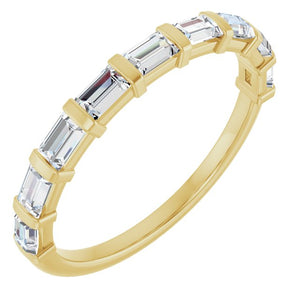 14K Rose Gold Asscher-Cut Diamond Anniversary Ring with 5/8 CTW Natural Diamonds