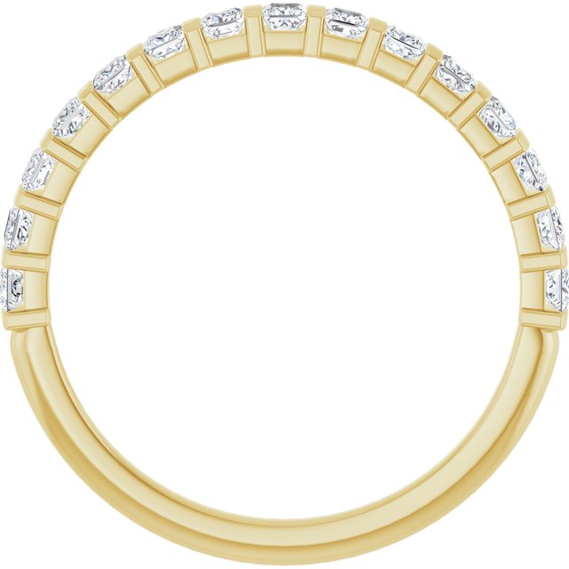 14K Rose 5/8 CTW Natural Diamond Anniversary Band