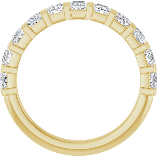 14K Rose 5/8 CTW Natural Diamond Anniversary Band