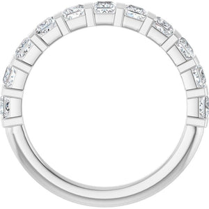 14K Rose Gold Asscher-Cut Diamond Anniversary Ring with 5/8 CTW Natural Diamonds